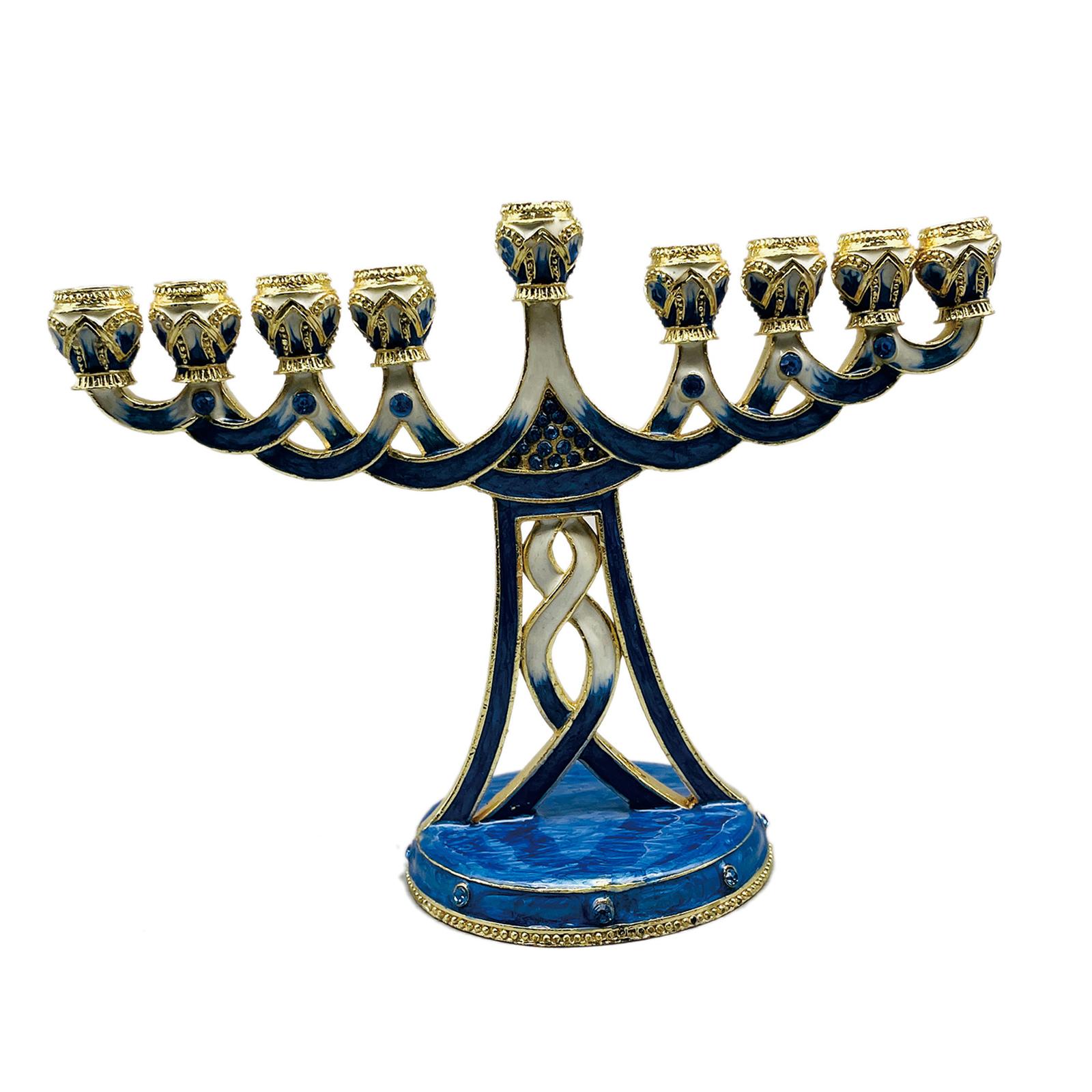 Enameled Menorah Candle Holder - Paraffin Wax recension och pris