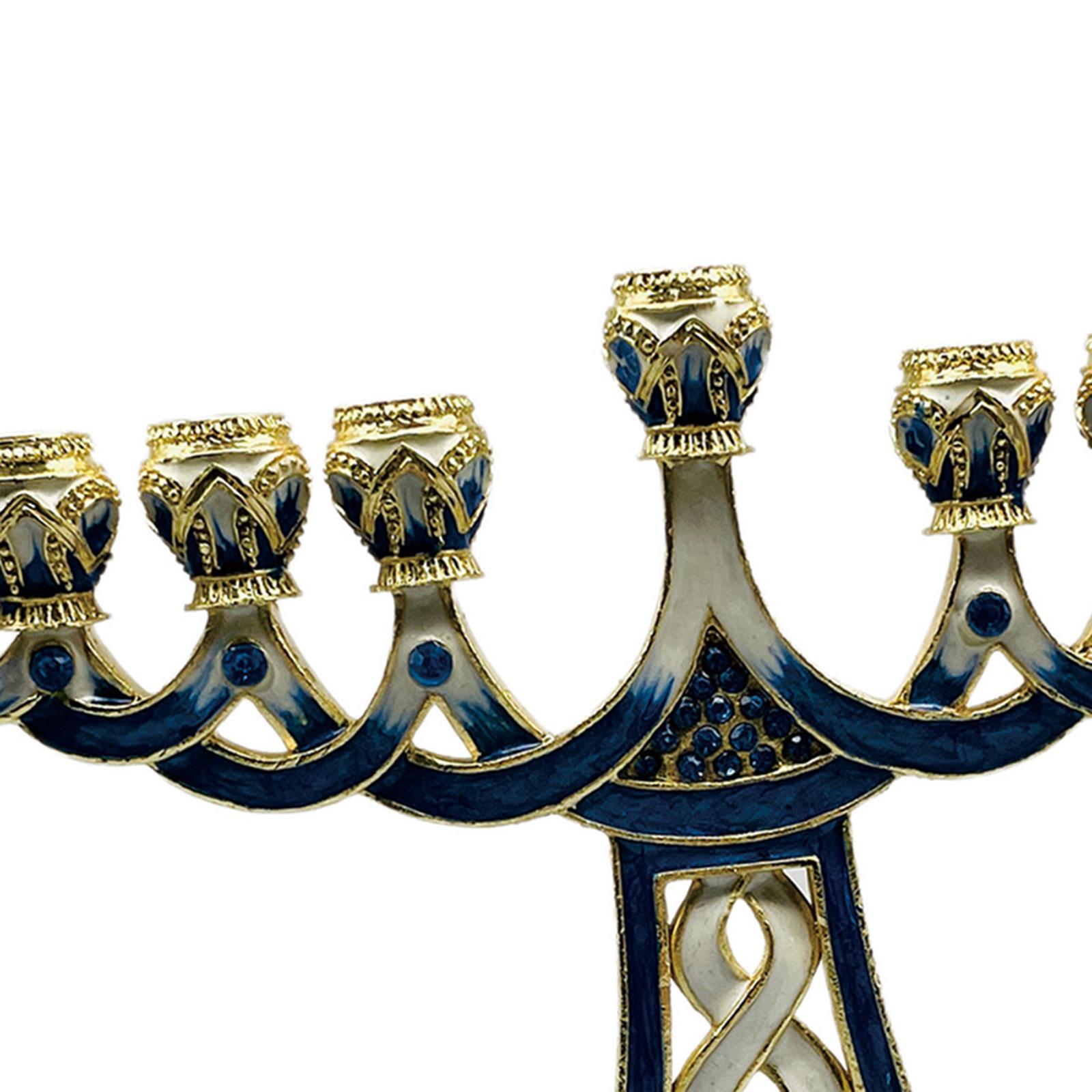 Enameled Menorah Candle Holder - Paraffin Wax recension och pris