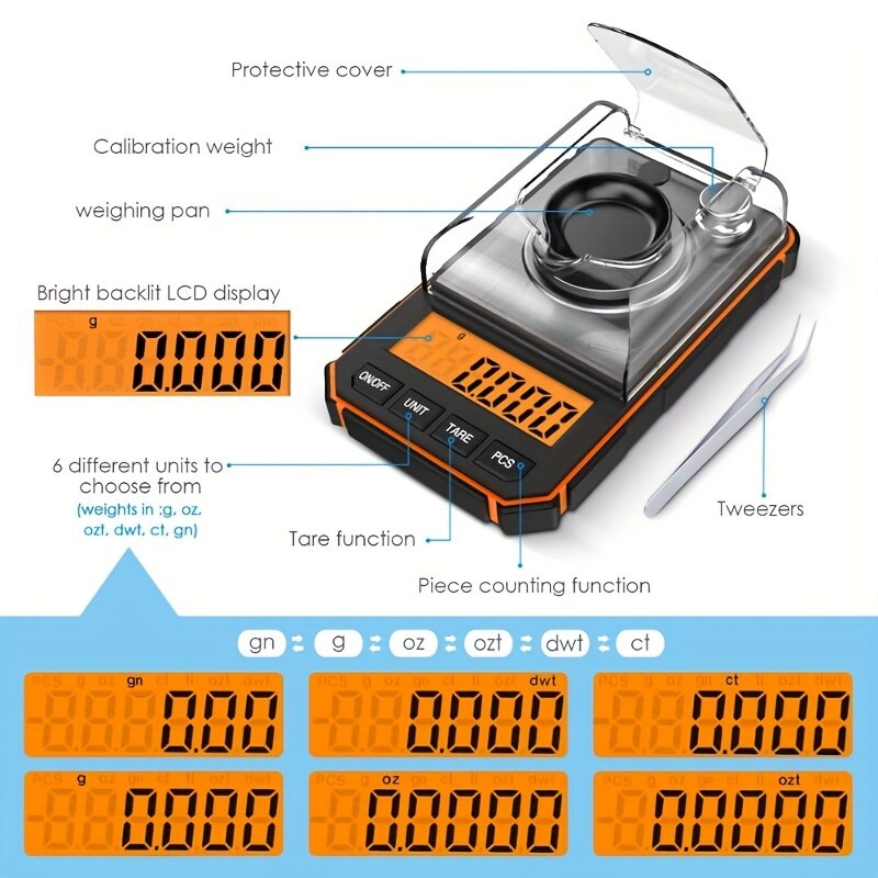 1pc 0.001g Professional Jewelr - Candle Wax Scale recension och pris