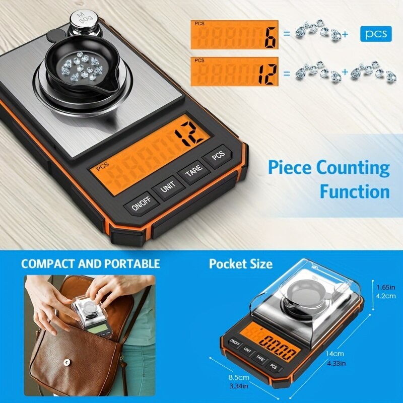 1pc 0.001g Professional Jewelr - Candle Wax Scale recension och pris