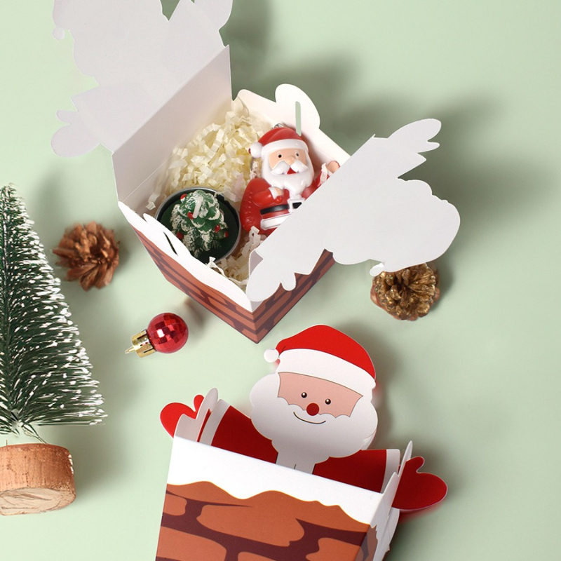 10/30/50pcs Santa Claus Climbi - Candle Containers recension och pris