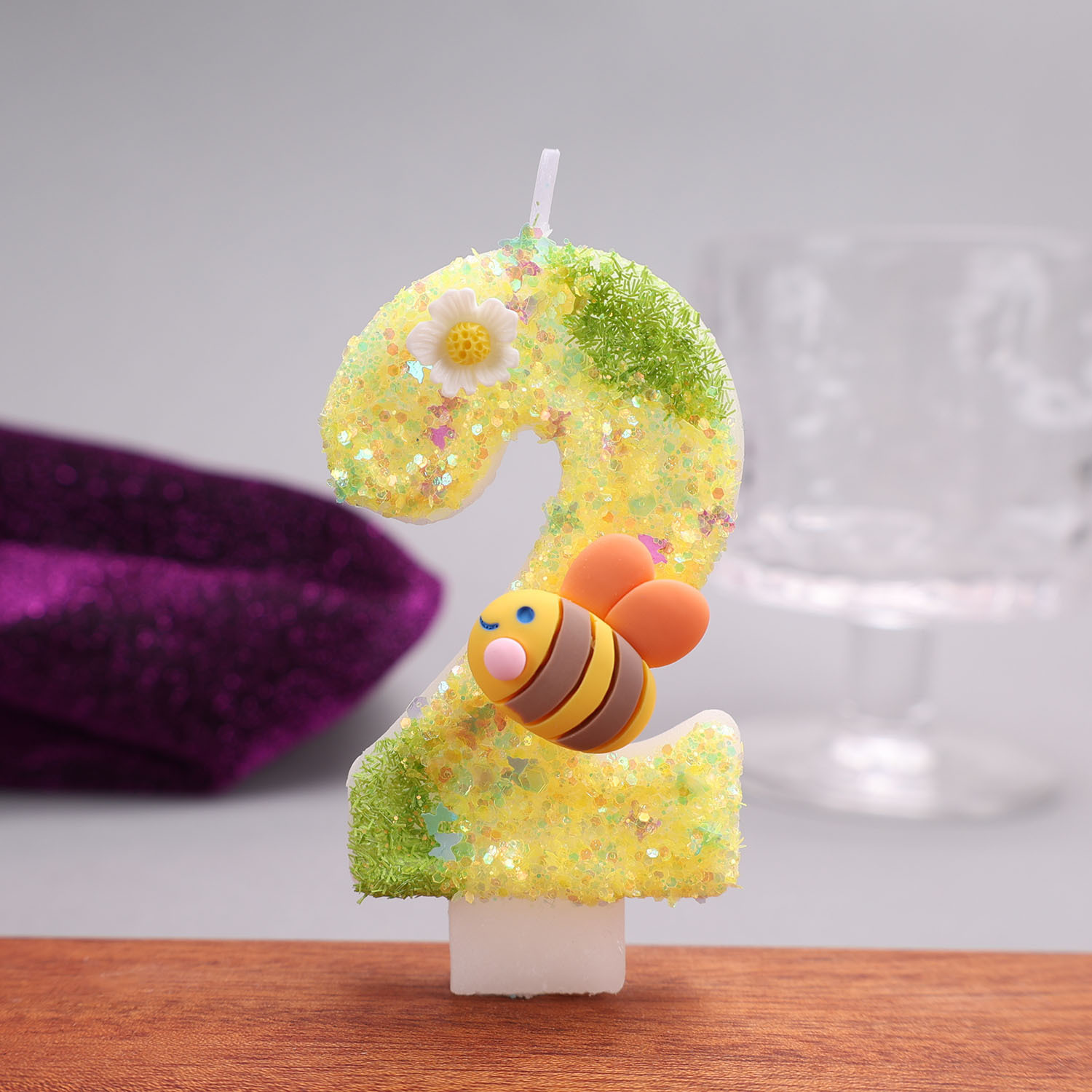 Yellow-Green Digital Candles,  - Silk Candle recension och pris