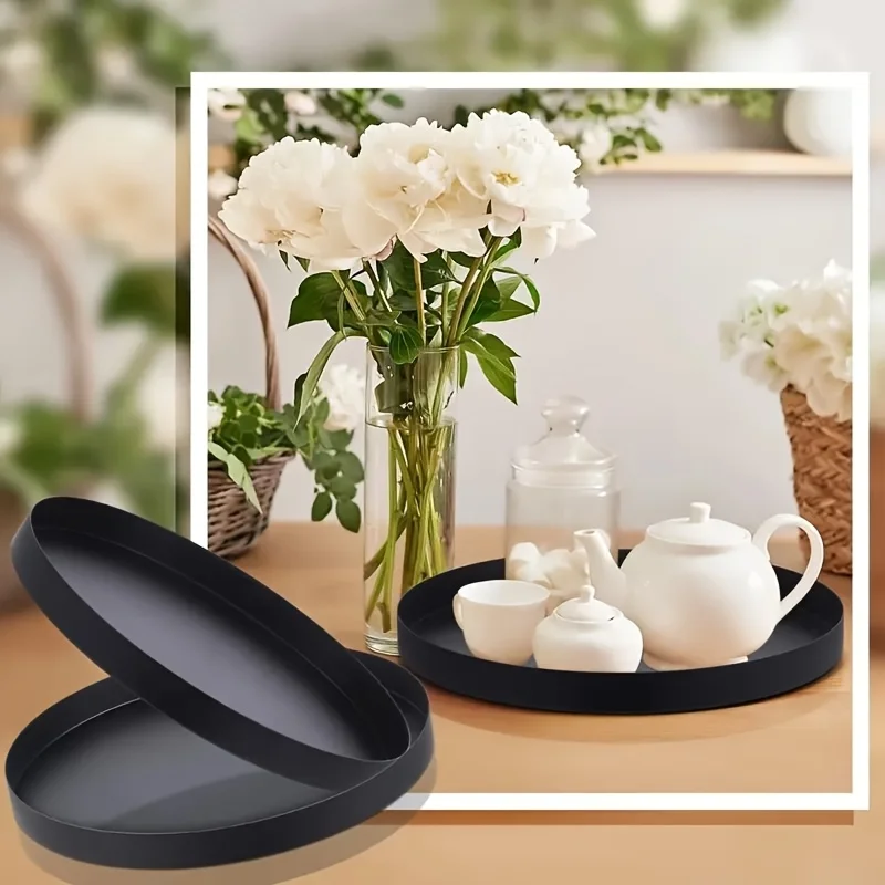 1Pc Modern black circular ABS  - Silk Candle recension och pris