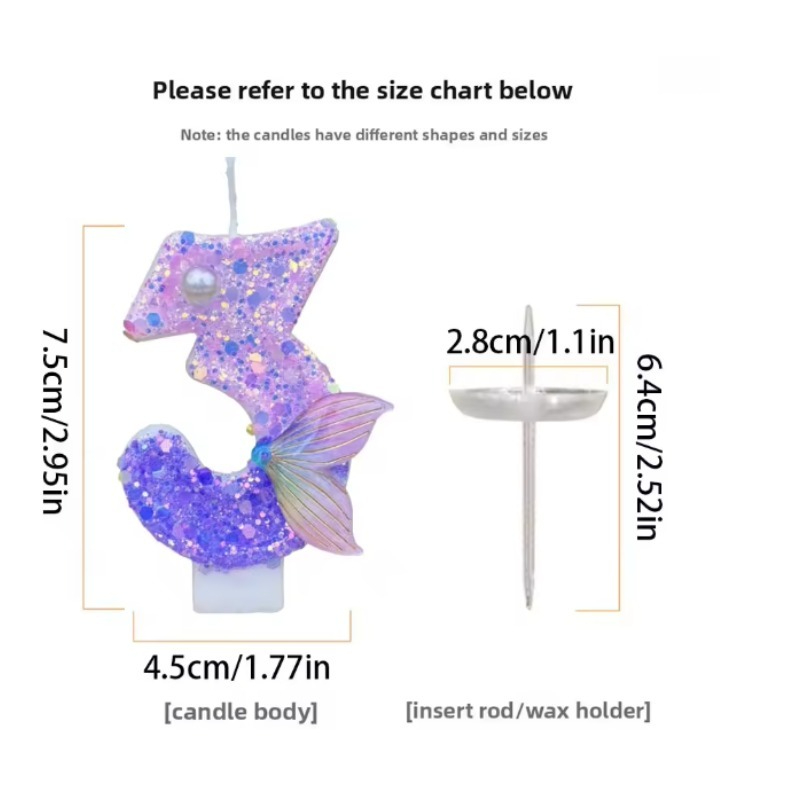Glitter Purple Gradient Mermai - Silk Candle recension och pris