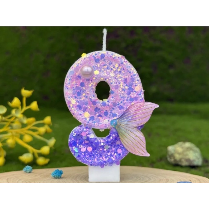 Glitter Purple Gradient Mermai - Silk Candle recension och pris
