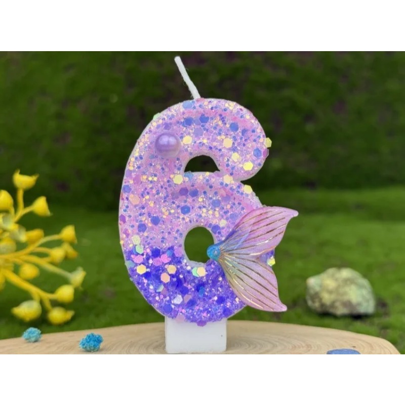 Glitter Purple Gradient Mermai - Silk Candle recension och pris