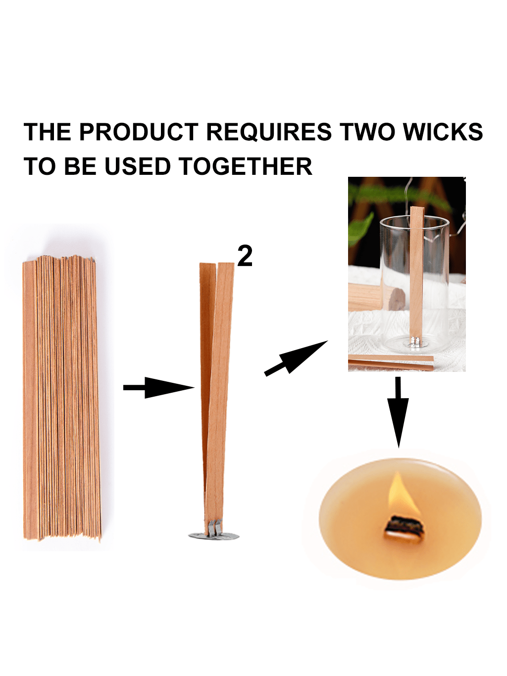 40Pcs Smokeless Cherry Wood Ca - Candle Wick recension och pris