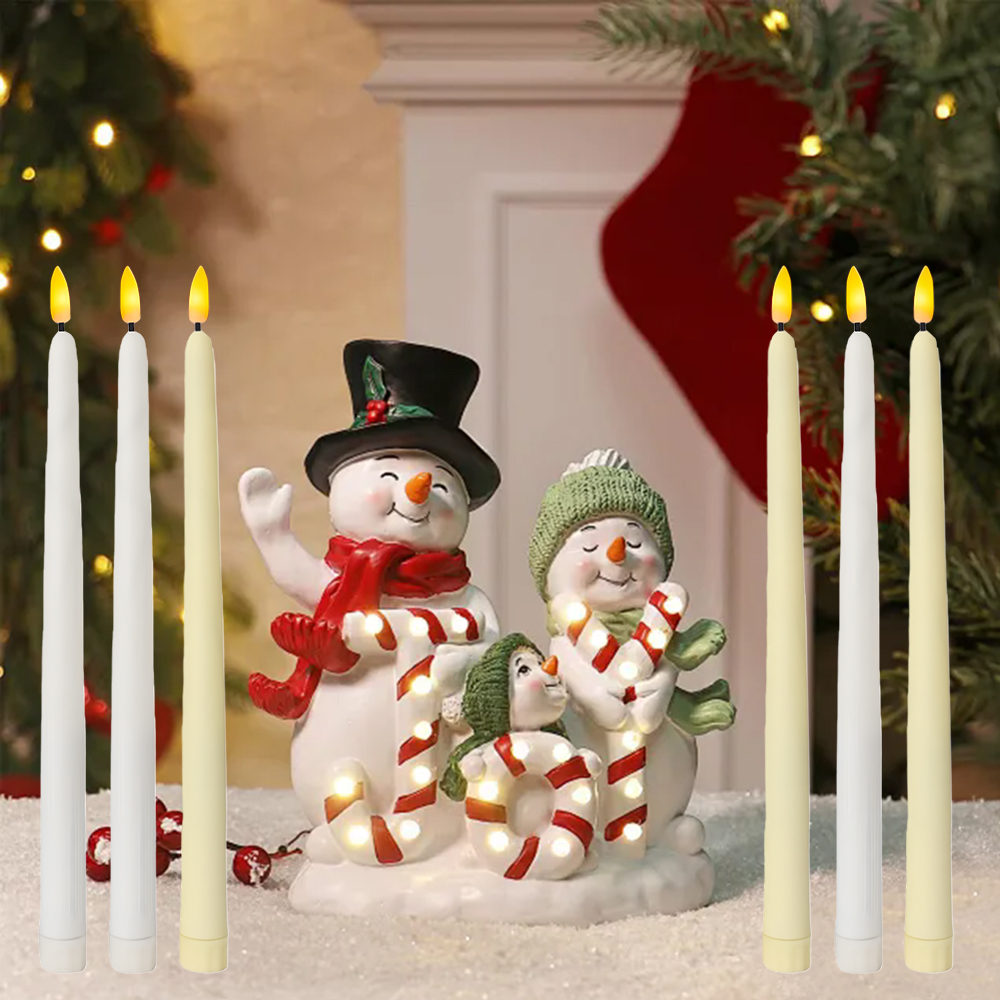 6pcs LED Flameless Taper Candl - Silk Candle recension och pris