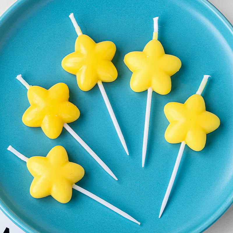 Yellow Five-pointed Star Candl - Paraffin Wax recension och pris