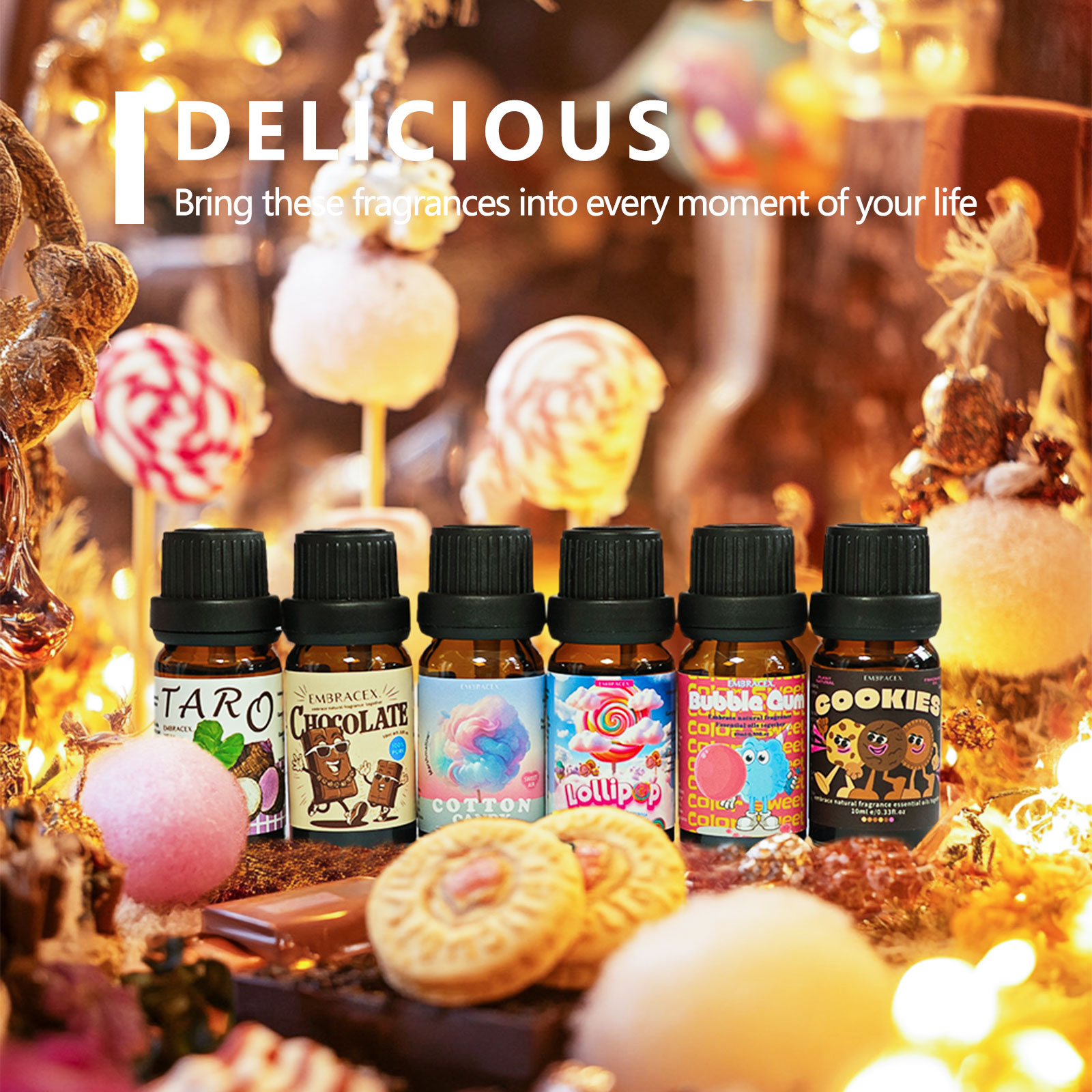 6PC/1Set Delicious Fragrance O - Silk Candle recension och pris