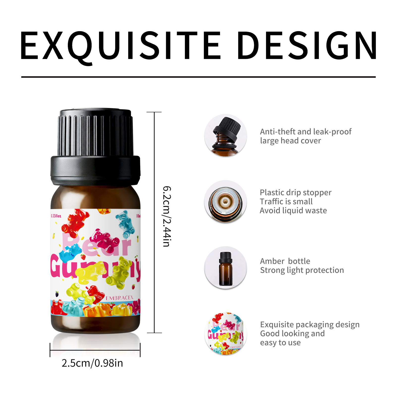 10ml Gummy Bear Fragrance Oil  - Candle Fragrance recension och pris