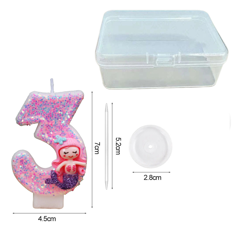 Creative Pink Mermaid 0-9 Digi - Silk Candle recension och pris