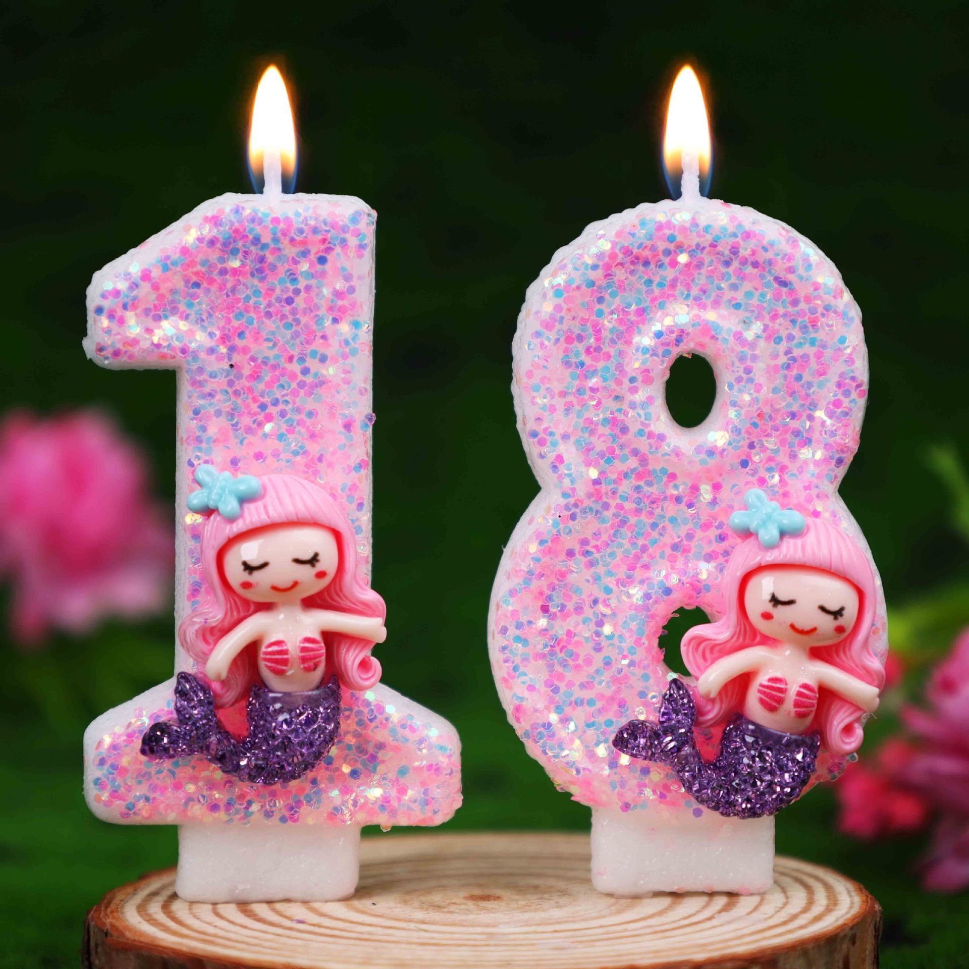 Creative Pink Mermaid 0-9 Digi - Silk Candle recension och pris