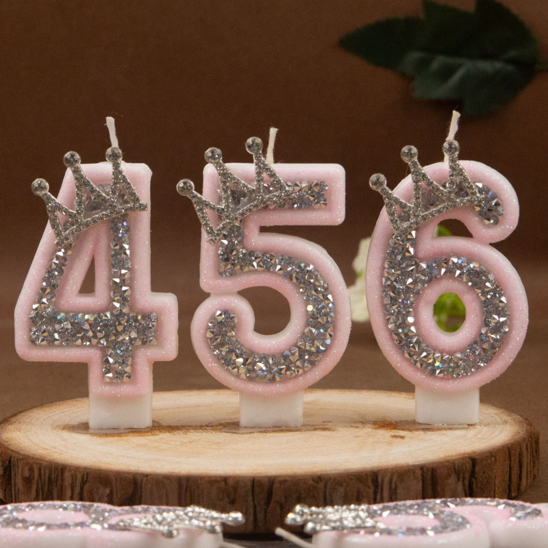 Digital Candles 0-9 Pink Silve - Silk Candle recension och pris