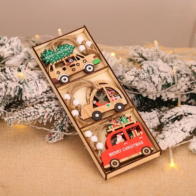 Wooden Christmas Pendant Merry - Candle Lighter recension och pris