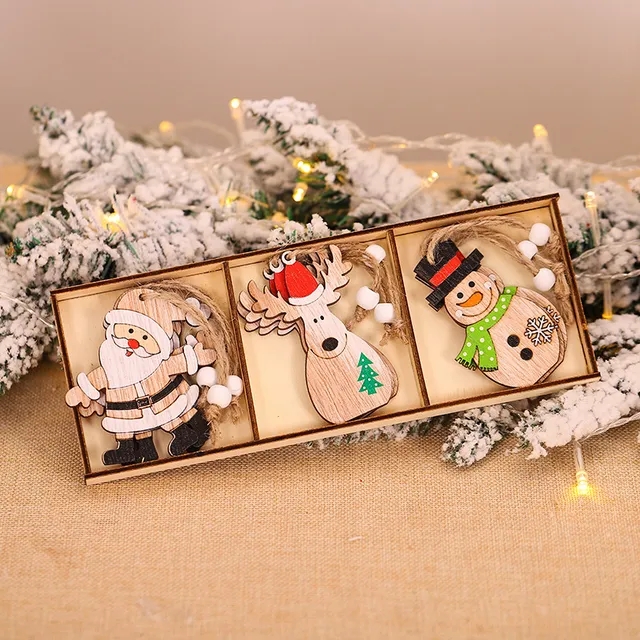Wooden Christmas Pendant Merry - Candle Lighter recension och pris