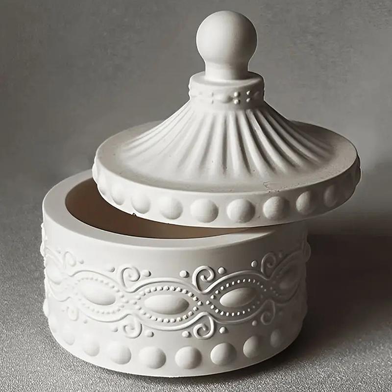 1set Striped Candle Jar Silico - Candle Containers recension och pris