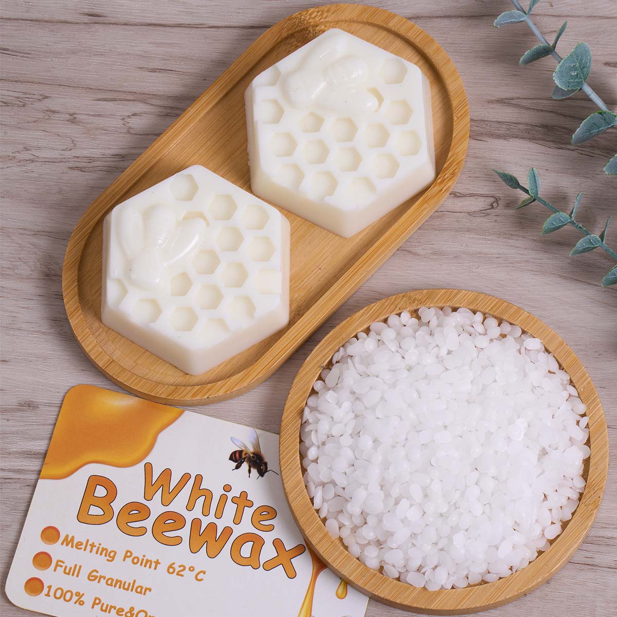White Beeswax Pure Natural Gra - Candle Wick recension och pris