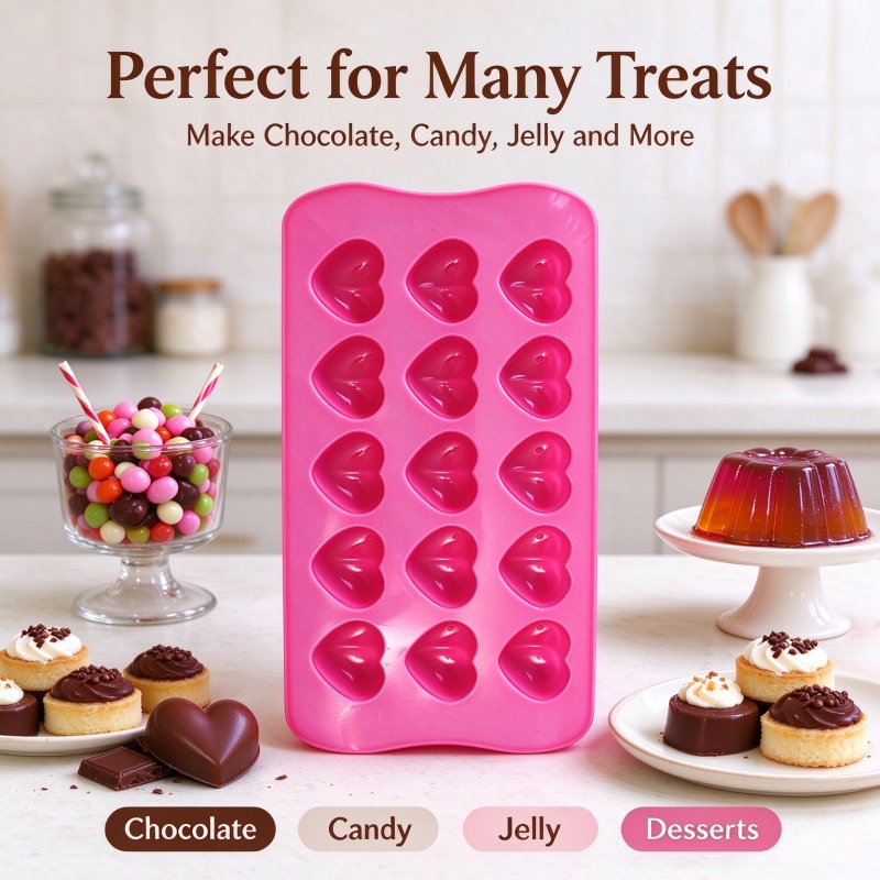 3D Love Heart Silicone Mold Fo - Candle Molds recension och pris
