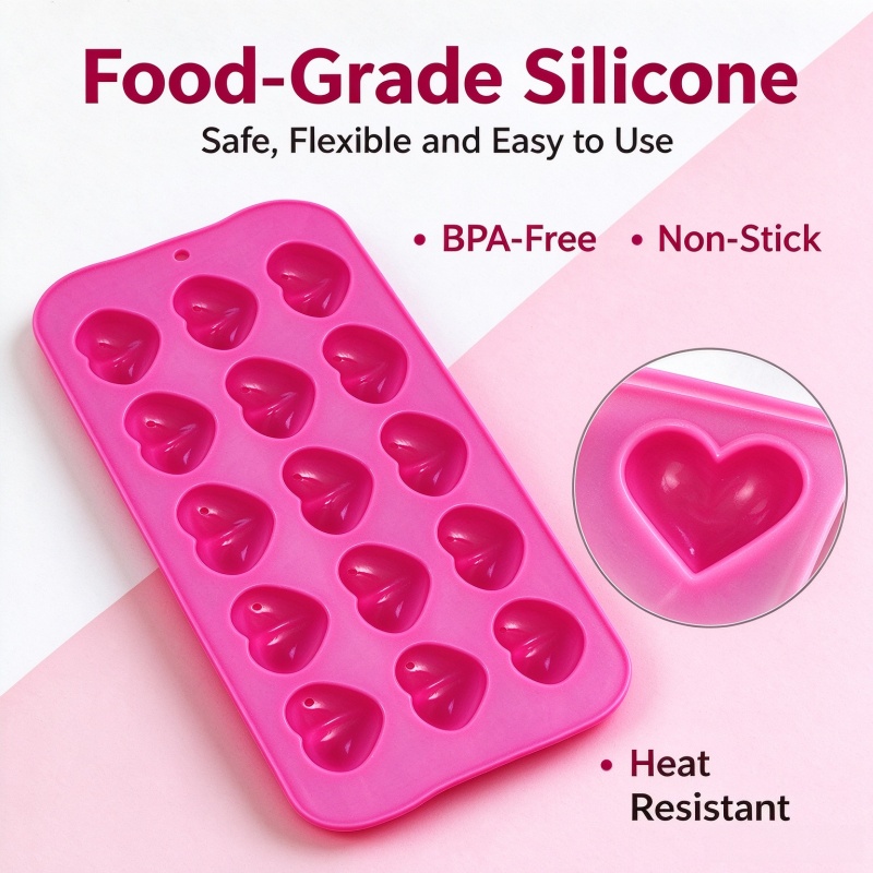 3D Love Heart Silicone Mold Fo - Candle Molds recension och pris