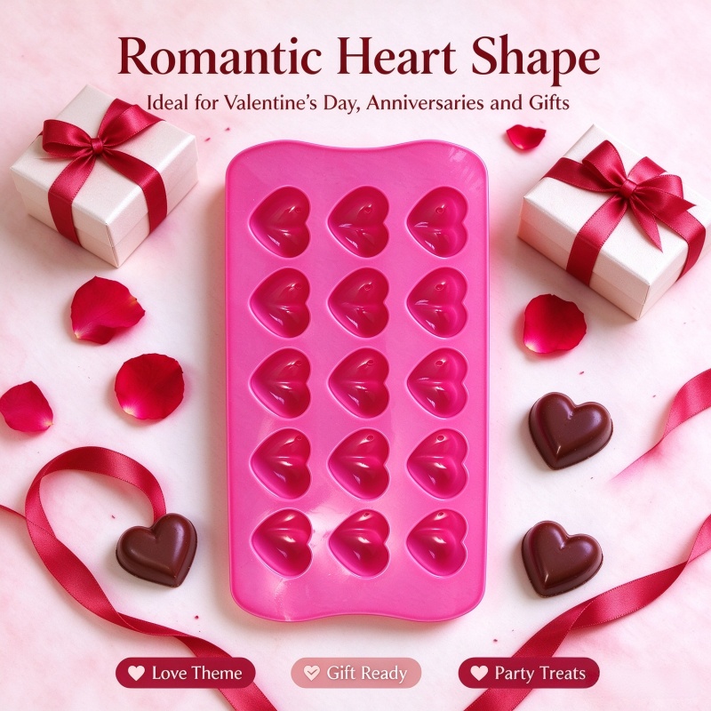 3D Love Heart Silicone Mold Fo - Candle Molds recension och pris