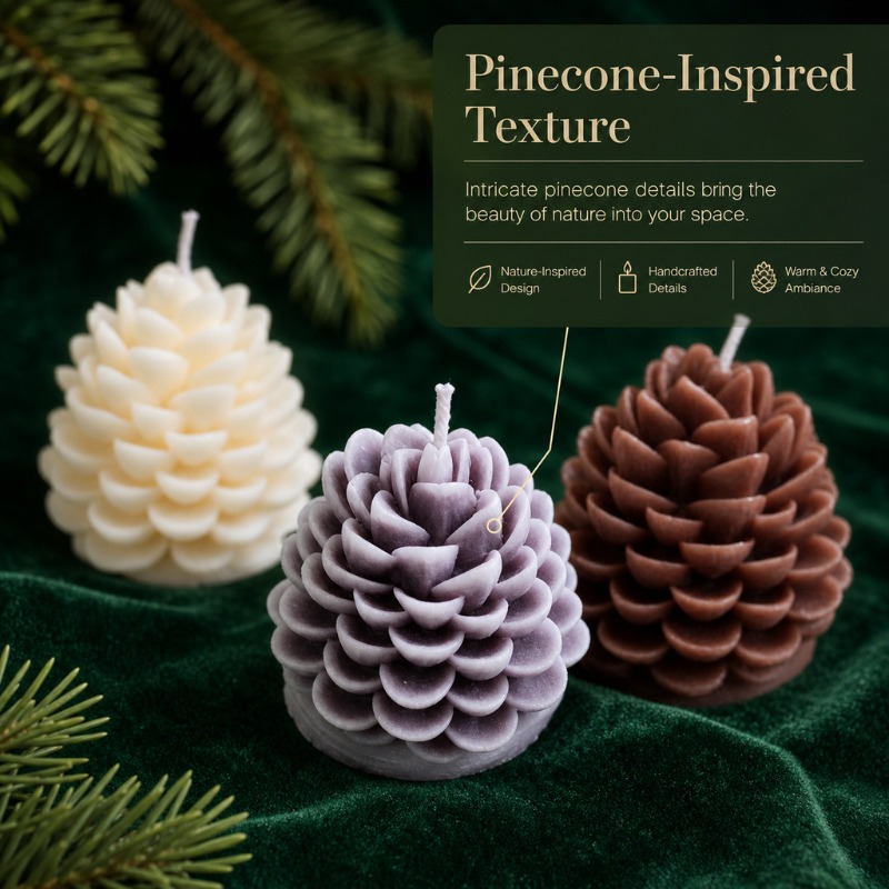 New Handmade Pinecone Scented  - Soy Wax recension och pris