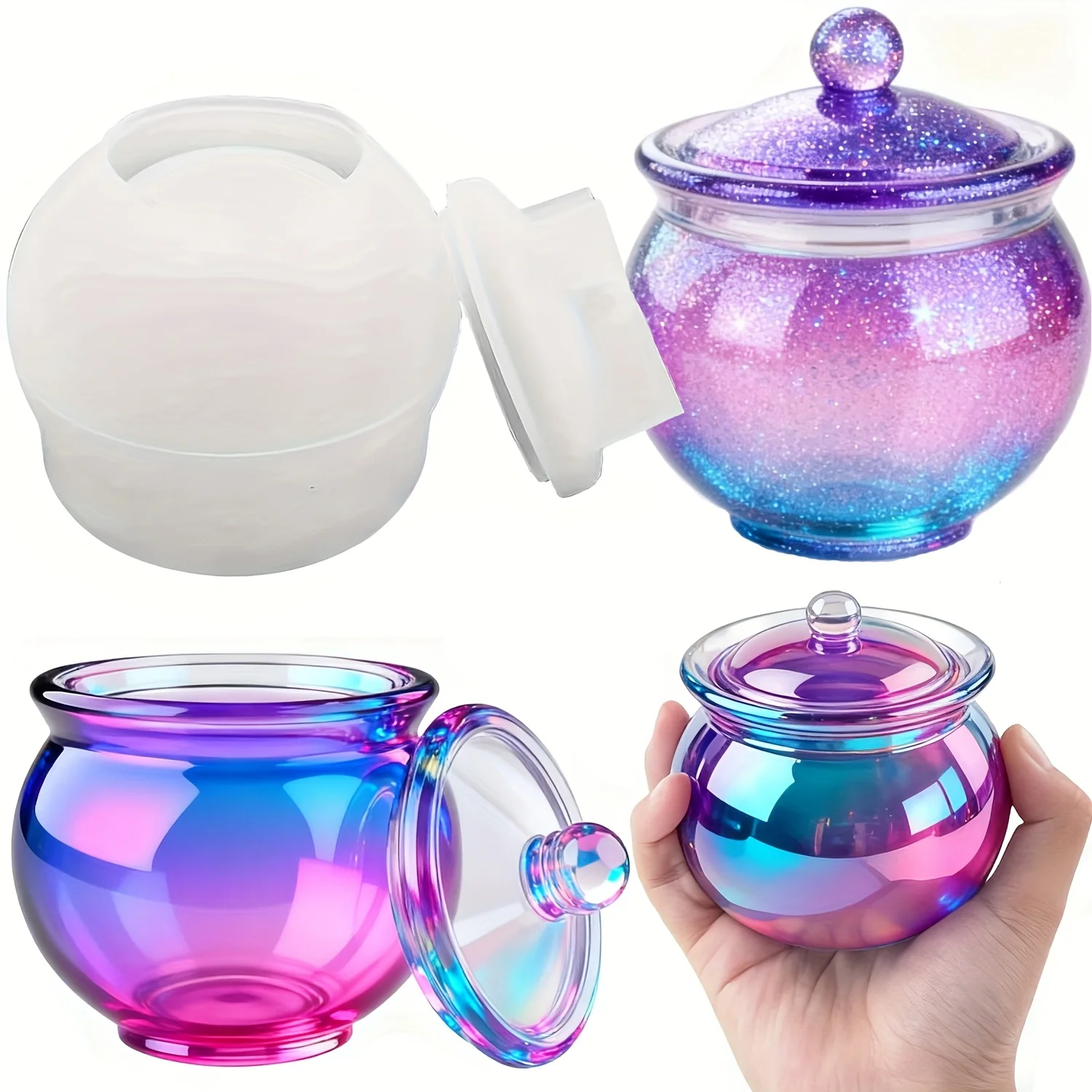 1 set of round resin can molds - Candle Molds recension och pris