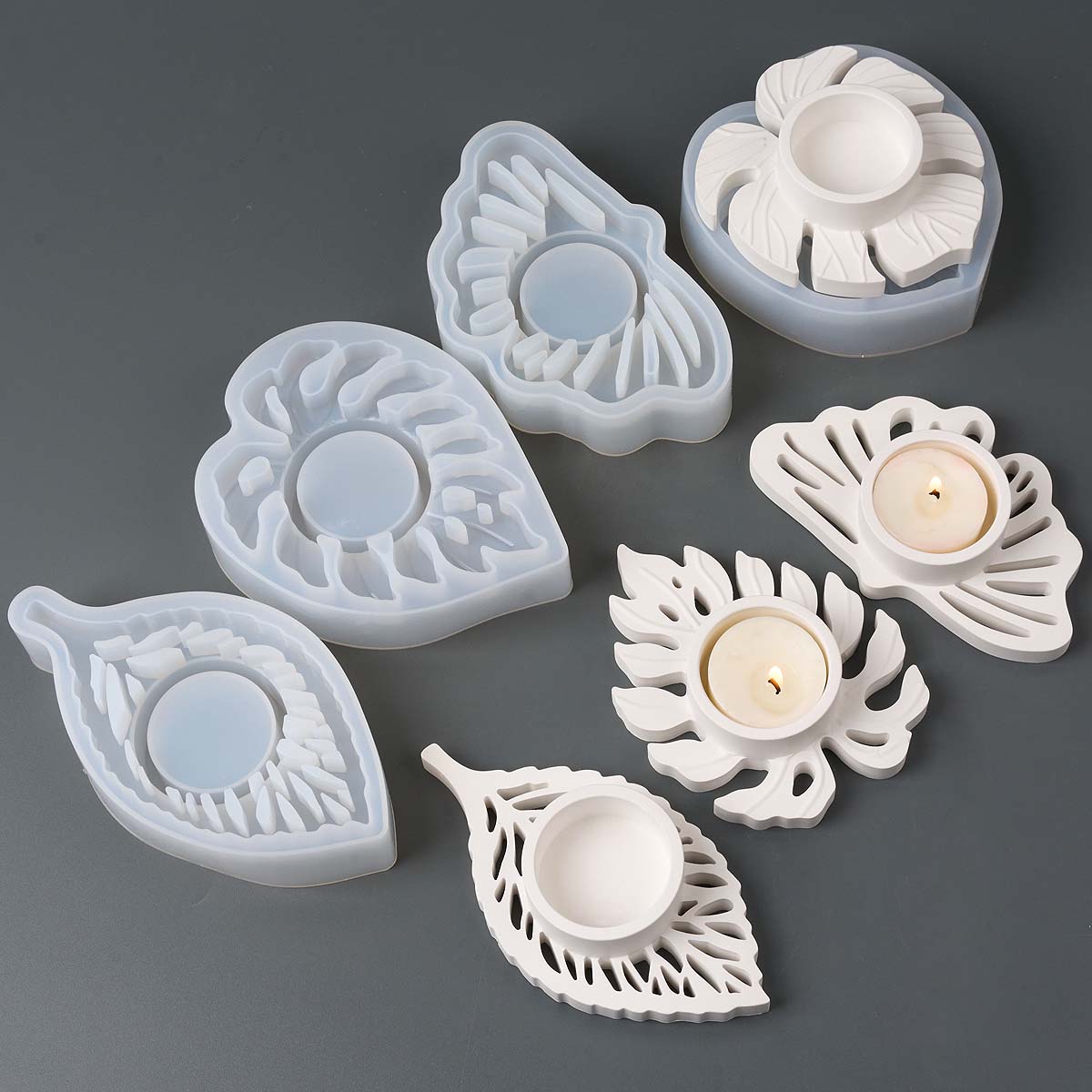 Leaves Candlestick Silicone Mo - Candle Lighter recension och pris